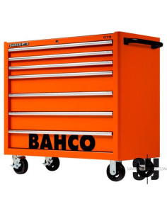 Carro C75 clásico naranja de 40" con 7 cajones de 986 mm x 501 mm x 1100 mm
