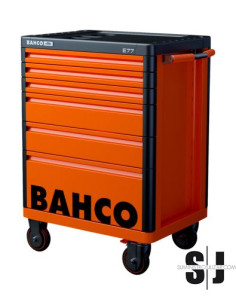 Carro HUB de almacenamiento E77 premium de 26" con 6 cajones, blanco, 693 mm x 510 mm x 965 mm
