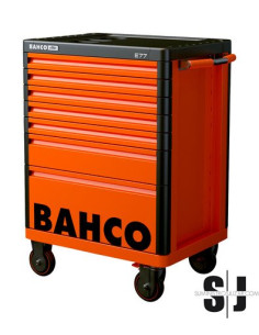 Carro HUB de almacenamiento E77 premium de 26" con 7 cajones, blanco, 693 mm x 510 mm x 965 mm