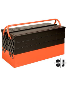 Caja de herramientas con 7 compartimentos de 260 mm x 200 mm x 525 mm y 15 kg