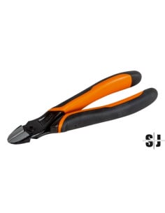 Alicates de corte diagonal ERGO™ con mango bi-componente y acabado fosfatado (160 mm, embalaje industrial)