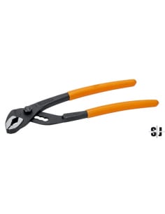 Alicates articulados de tornillo para bombas de agua, con mangos recubiertos de PVC y acabado fosfatado (305 mm)