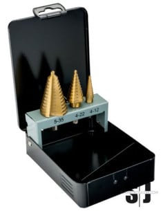 Juego de brocas escalonadas de acero rápido (3 piezas)