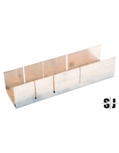 Inglete de aluminio, 245 mm x 60 mm x 45 mm