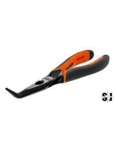 Alicates ERGO™ de boca semirredonda y punta curvada 45º, con mangos bi-materiales (200 mm)