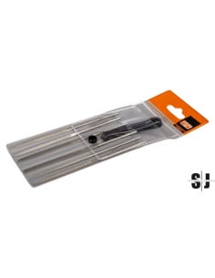 Conjunto de lima de aguja, corte basto, sin mango, 140 mm: 6 piezas