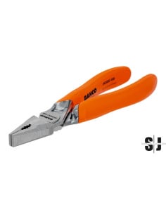 Alicates universales cromados, con mangos monomateriales. Filo de corte reforzado (200 mm) Embalaje industrial