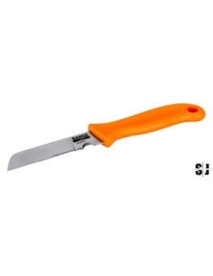 Navaja para electricistas con hoja dentada de 70 mm