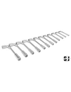 Juego de llaves de tubo acodadas de dos bocas métricas con perfil Dynamic-Drive™ de 12 x 6 puntos (12 piezas/caja)