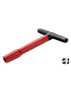 Llave de vaso con mango en T aislada, 13 mm