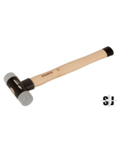 Martillo de plástico Polyflex con mango de madera, 885 g