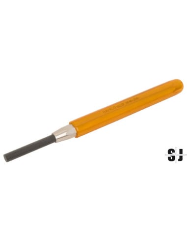 Botador cilíndrico de 2 mm con punta fina y mango octogonal, 115 mm
