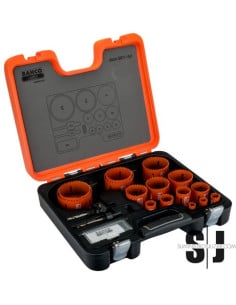 Juego de coronas de sierra bimetal Sandflex®, 16 mm-83 mm: 18 unidades