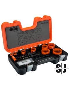 Juego de coronas de sierra bimetal Sandflex® para planchas de metal/madera, 16 mm-64 mm, 12 unidades