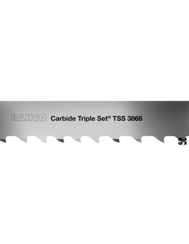 Hoja de sierra de cinta de carburo Triple Set®, 2/3 DPP, 67 mm x 1,6 mm