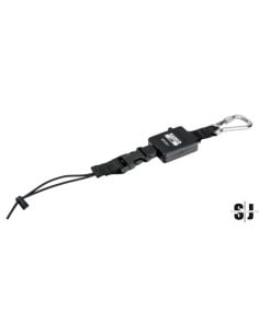Lanyard retráctil con mosquetón fijo para 0,9 kg de 1 m