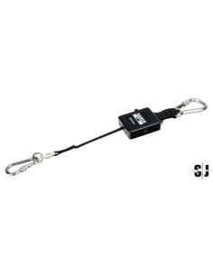Lanyard retráctil con mosquetón fijo para 1 kg de 1 m