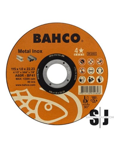 Discos abrasivos de corte de alto rendimiento para uso general, Inox y metal 230 x 1.9 x 22.23 mm