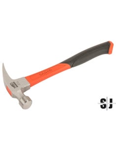 Martillo de uña con mango de goma y uñas RIP - 20 oz