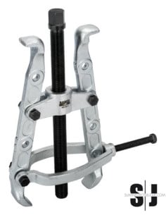 Extractor de 2 garras con mordaza y acabado galvanizado, 90-270 mm