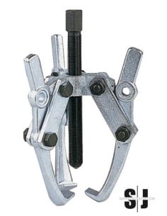 Extractor de tres garras con acabado galvanizado, 20-170 mm