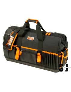 Bolsa portaherramientas textil de 48 L con cierre y base rígida de 260 mm x 255 mm x 610 mm