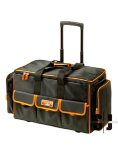 Bolsa portaherramientas textil con ruedas y asa telescópica de 73 L de 385 mm x 325 mm x 665 mm