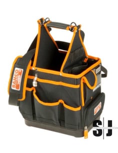 Bolsa portaherramientas textil de 12 L para electricistas de 280 mm x 220 mm x 300 mm