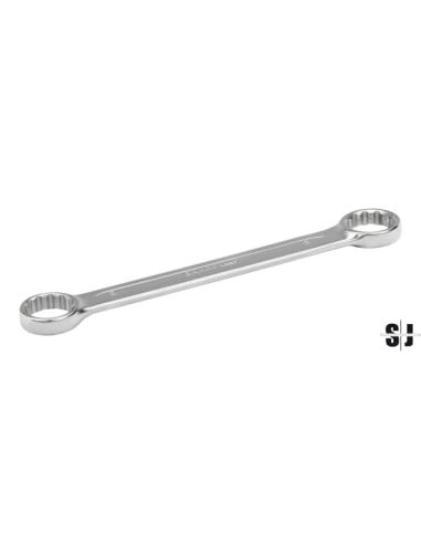 Llave de estrella de dos bocas plana de 17 mm x 19 mm con acabado cromado de 170 mm