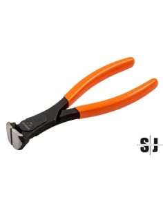 Alicates de corte frontal con mangos de PVC y acabado fosfatado, 160 mm