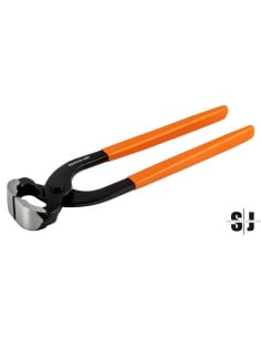 Tenaza con mangos de PVC y acabado epoxi negro, 225 mm