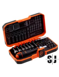 Juego de puntas de 1/4" "heavy duty" para adaptadores y tornillos ranurados/Phillips/Pozidriv/TORX®/hexagonales con soporte de d