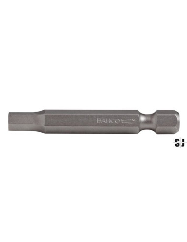 Punta estándar 1/4" para tornillos hexagonales 1/4" de 50 mm (5 piezas/caja de plástico)