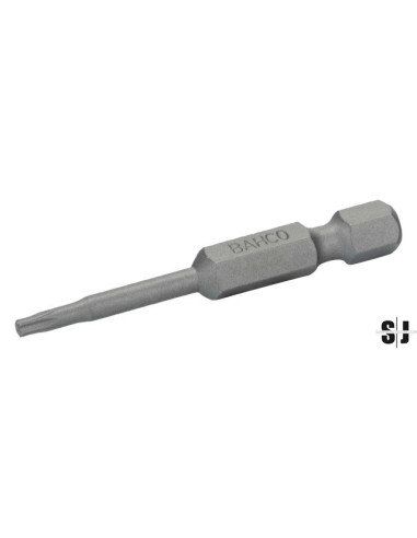 Punta estándar 1/4" para tornillos TORX® T10 de 50 mm (5 piezas/caja de plástico)