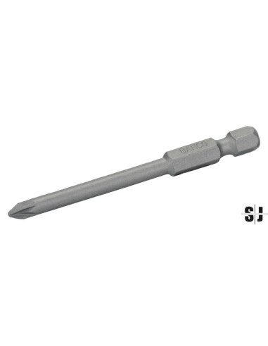 Punta estándar 1/4" para tornillos Pozidriv PZ1 de 70 mm (2 piezas/blíster)