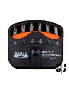 Juego de puntas de torsión 1/4" para tornillos Phillips, Pozidriv y TORX® de 22 mm x 65 mm x 75 mm (7 piezas)