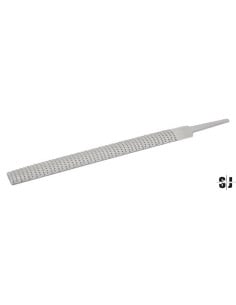 Escofina de media caña, corte fino, sin mango, 250 mm