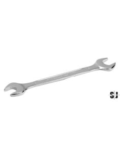 Llave fija de dos bocas de 10 mm x 11 mm con acabado cromado de 153 mm