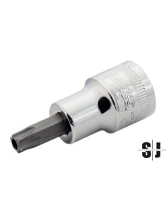 Vaso con punta y cuadradillo de 3/8" para tornillos TORX® TR27