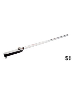 Llave dinamométrica mecánica con dial/LED, cuadradillo fijo y mango de dos secciones