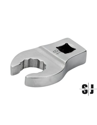 Llave Crowfoot para racores con cuadradillo de 3/8" y 15 mm