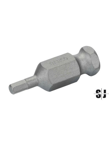 Punta de destornillador a golpe 7/16" para tornillos hexagonales de 10 mm (5 piezas/caja de plástico)