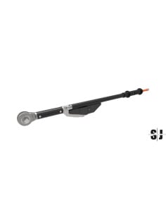 Llave dinamométrica mecánica articulada ajustable de disparo con visor de escala y cabeza fija de carraca