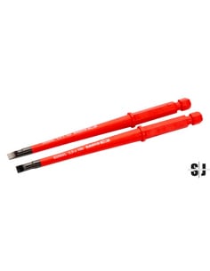 Hoja intercambiable ranurada y aislada de 0,8 mm x 4 mm con diámetro reducido