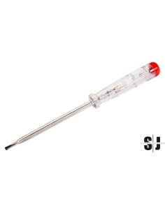 Destornillador aislado/comprobador de tensión especial para 15-250 V de 0,6 mm x 3,5 mm x 100 mm