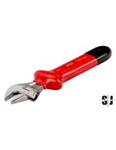 Llave ajustable "inglesa"de moleta central aislada VDE, 165 mm
