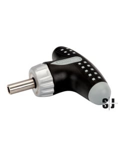 Destornillador a carraca Stubby con mango en T y portapuntas de 1/4" (68 mm)