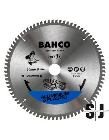 Hoja de sierra circular con punta de carburo cementado con 48 dientes y dentado trapezoidal de 210 mm