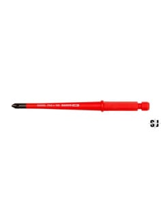 Varilla intercambiable de punta Combi aislada ranurada y Phillips con diámetro reducido, 6 mm/PH2