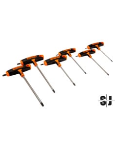 Juego de destornillador TORX® con mango en T, T10-T40 (6 piezas)